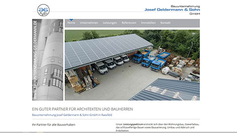 Neue Homepage Bauunternehmer in Raesfeld