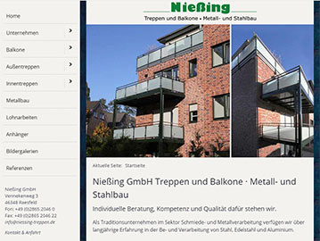 Neue Webseiten erstellt für Unternehmen in Raesfeld