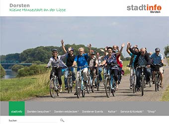 Erstellung Homepage für Stadtinfo Dorsten